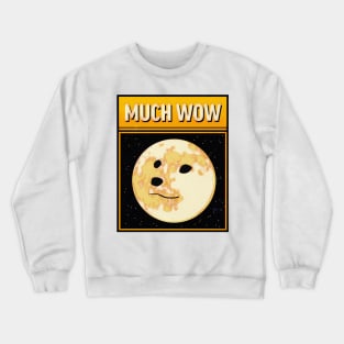 Crypto Dog likes the Moon Crewneck Sweatshirt